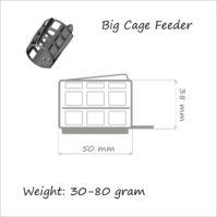 Кормушка фидерная 50 гр. ORANGE Big Cage Feeder, в уп. 1 шт.1