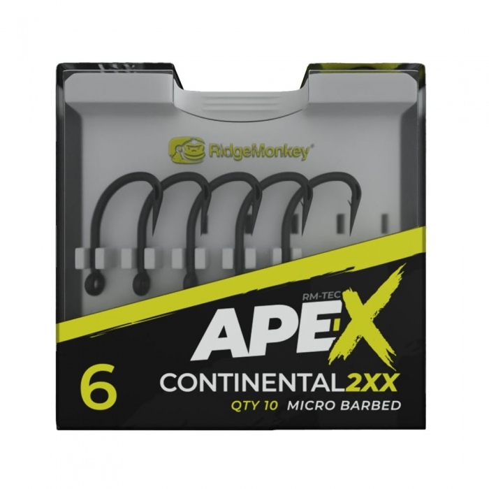 Крючок карповый RidgeMonkey Ape-X Beaked Point Barbed size 4