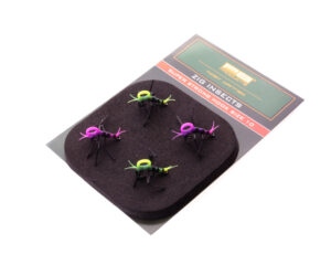 Super Strong Zig Insects Yellow/Pink 4шт/уп size 10 - Мухи для Зиг Риг, желтые/розовые - alt