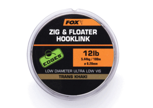 Поводковая леска с нейтральной плавучестью Fox Zig and Floater Hooklink Trans Khaki 12lb (0.28mm) - alt