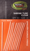 Набор термоусадочных трубок Технокарп (прозрачн.) d 1.5 уп. 10 шт.1