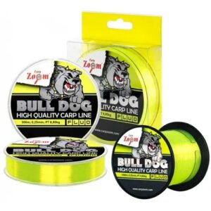 Карповая флуоресцентная леска Carp Zoom Bull-Dog Fluo Carp Line 300m, 0,31mm, салатовая - alt