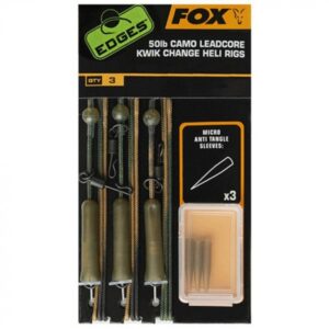 Монтаж FOX Edges 50lb Camo Leadcore Kwik Change Heli Rigs - alt