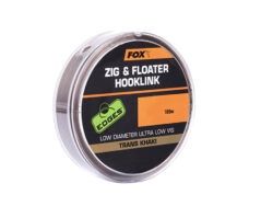 Поводковый материал FOX Zig and Floater Hooklink Trans Khaki 15lb 0.30мм1