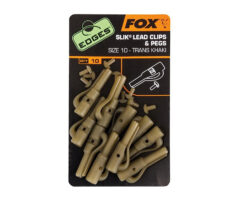 Безопасная клипса FOX Edges Slik Lead Clips + Pegs Trans Khaki Size № 101