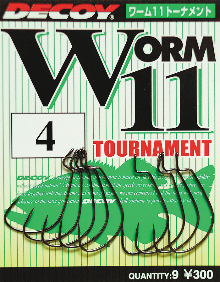 Крючок Decoy Worm11 Tournament 04, 9 шт/уп