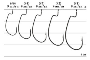 Крючок Decoy Worm19 S.S. Hook 06, 9 шт/уп2