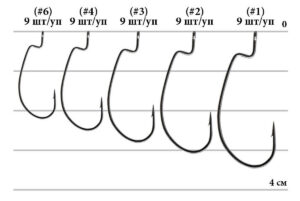 Крючок Decoy Worm19 S.S. Hook 06, 9 шт/уп - 2 - alt