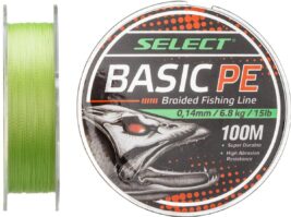 Шнур Select Basic PE Light Green 150m 0.14mm 15lb/6.8kg1