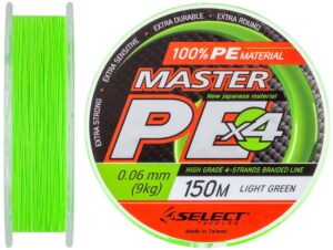 Шнур Select Master PE 150m (салат.) 0.06мм 9кг - alt