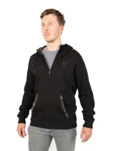 Худи Fox LW Black/Camo Print Zip Hoody, размер: (L) - alt