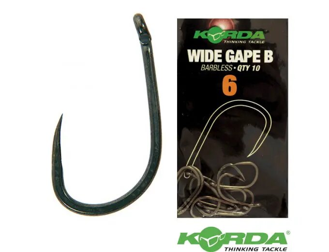 Крючок KORDA Wide Gape Barbless №6