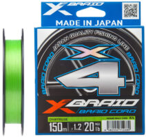 Шнур YGK X-Braid Braid Cord X4 150m #0.4/0.104mm 8lb/3.6kg1