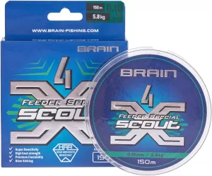 Шнур Brain Scout 4X 150m (camo green) 0.080mm 4.4kg - alt